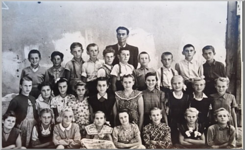 Matyófalvi Ferenc és tanítványai, felső tagozat, 1953(?)